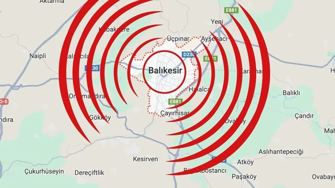 Balıkesir'de deprem meydana geldi