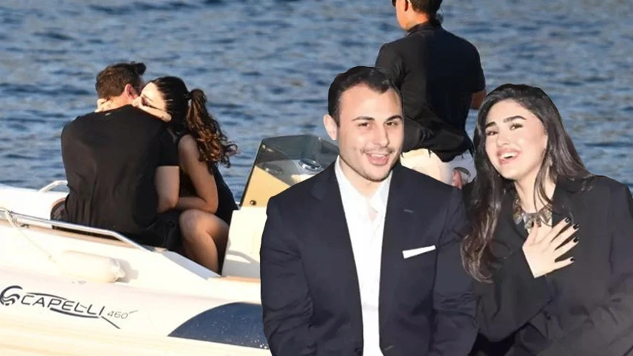 Sabancıların torunu Bodrum'da aşka geldi! Cemiyetin genç çiftinden romantik anlar