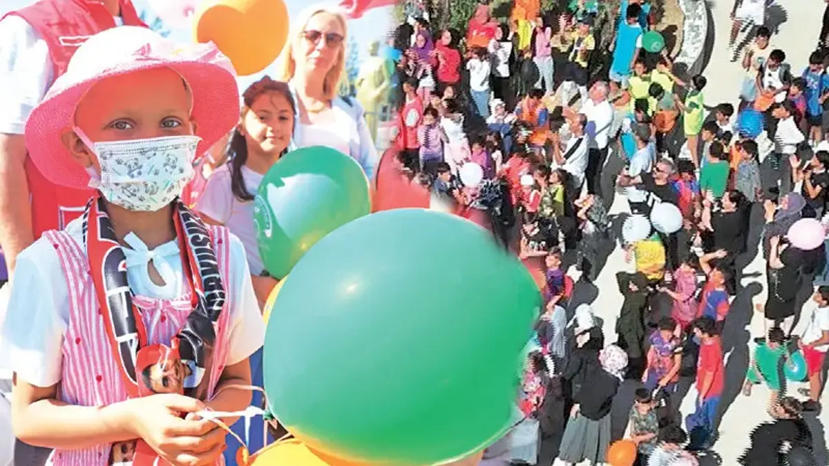 Balonlar Hülya için uçuruldu