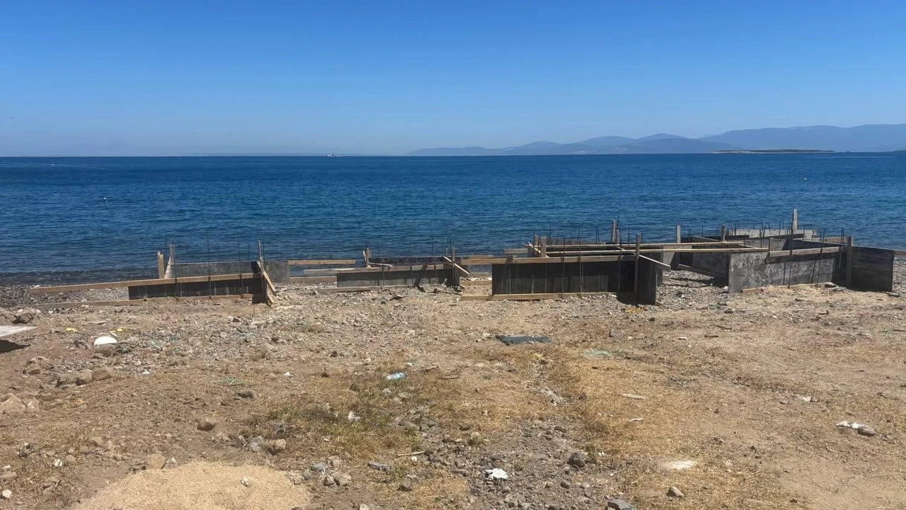 Sahile beton dökümüne onbinlerce lira ceza