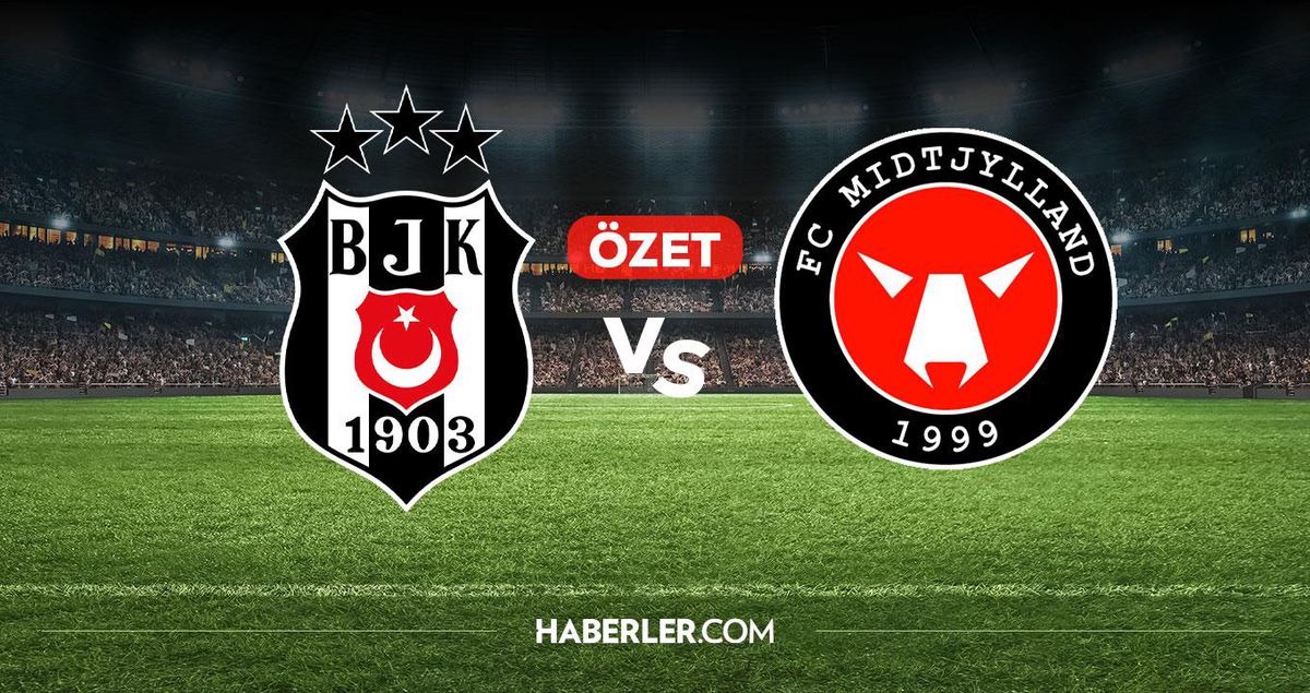 Beşiktaş Midtjylland maç özeti ve golleri! (ÖZET) Beşiktaş Midtjylland kaç kaç bitti, golleri kim attı?