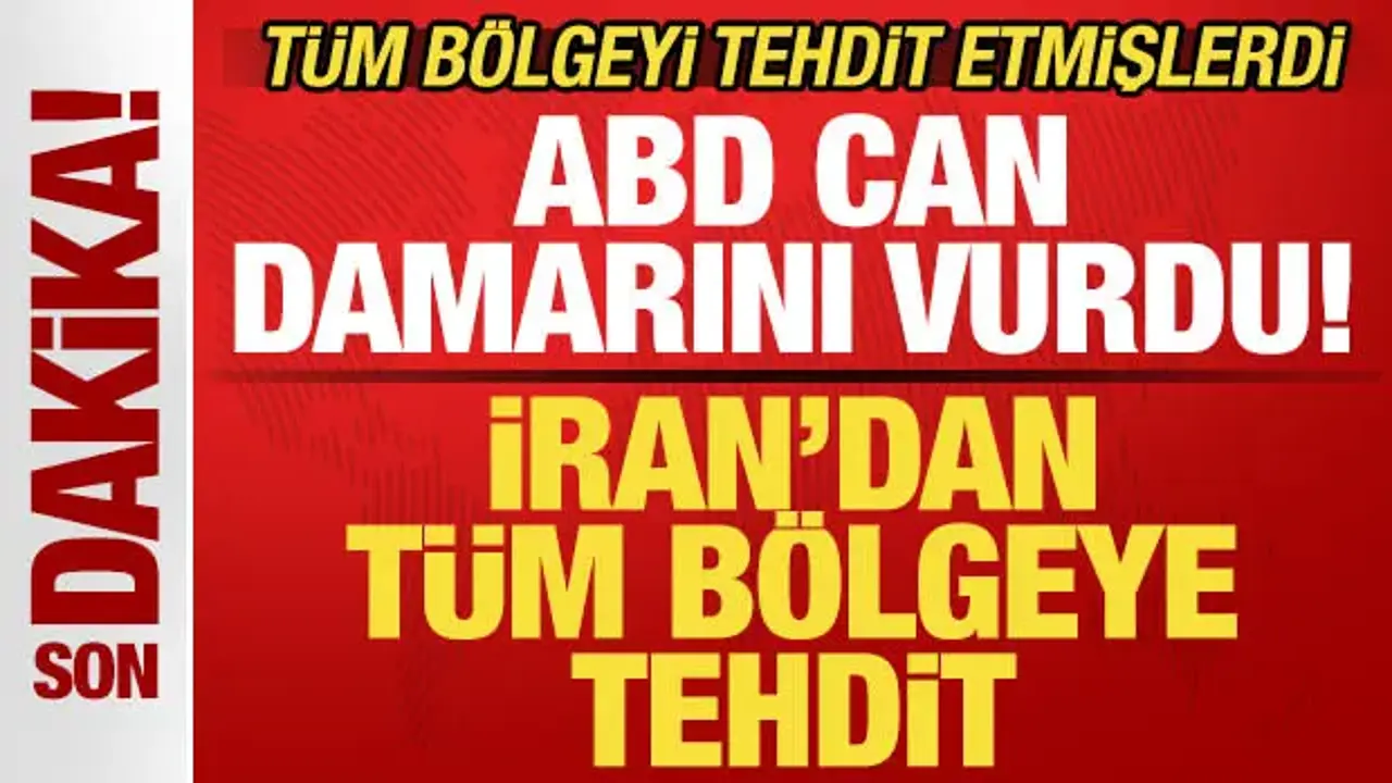 İran'dan son dakika açıklaması! Tüm bölge ülkelerine tehdit! ABD can damarını vurdu!