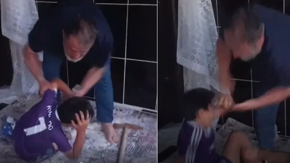 Cani amcadan kan donduran şiddet: Yeğenini tekme tokat dövdü