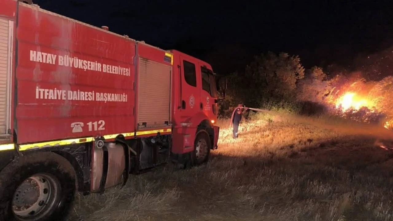 Hatay'da yangın paniği