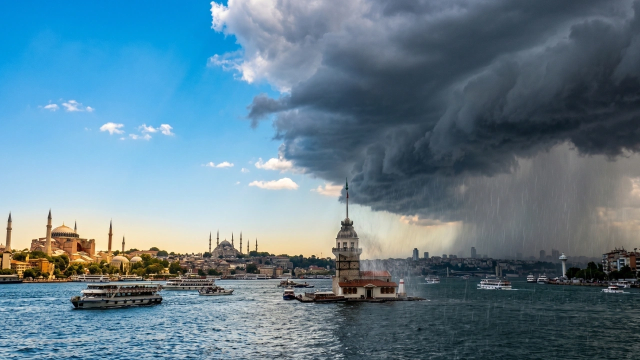 Önce kavurucu sıcak sonra sağanak! İstanbul'da hava ters yüz oluyor
