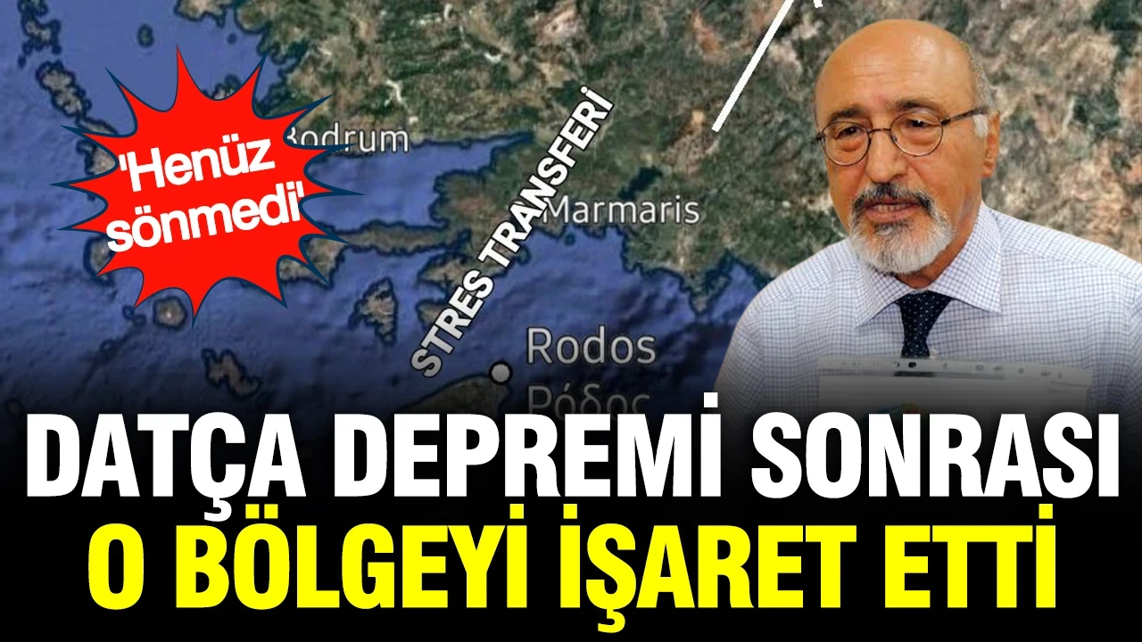 Osman Bektaş Datça depremi sonrası o bölgeyi işaret etti: Gerilim bitmedi