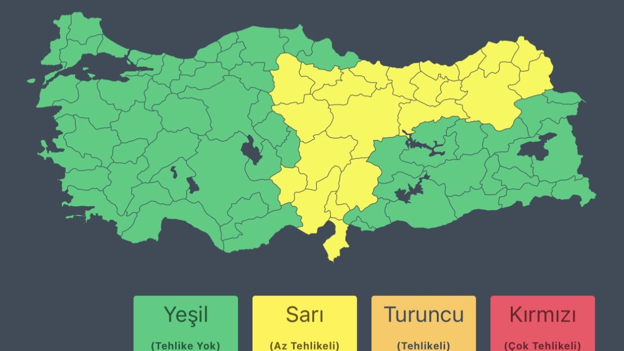 AFAD'dan kuvvetli sağanak yağış uyarısı
