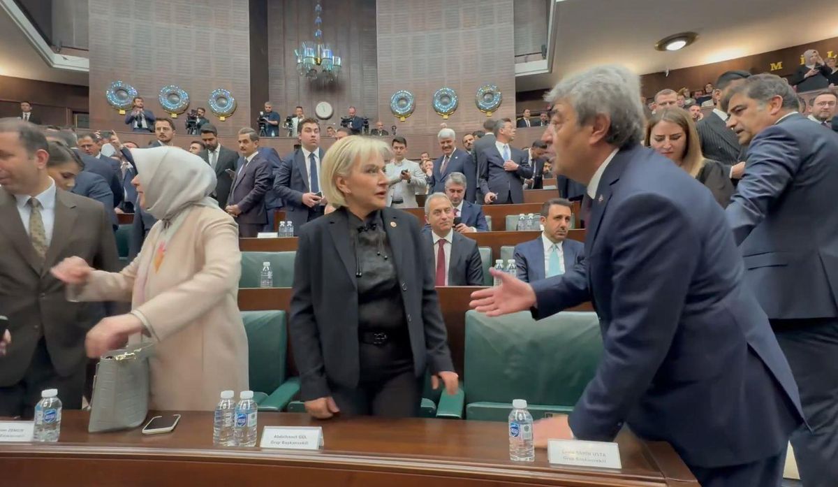 CHP'den istifa eden Nimet Özdemir AK Parti Grup Toplantısı'nda