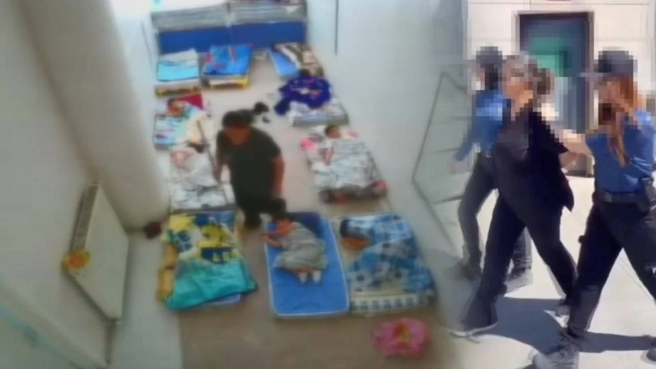Anaokulunda skandal görüntüler! Çocuklara acımasızca sopayla vurdu: O görüntüler dehşete düşürdü