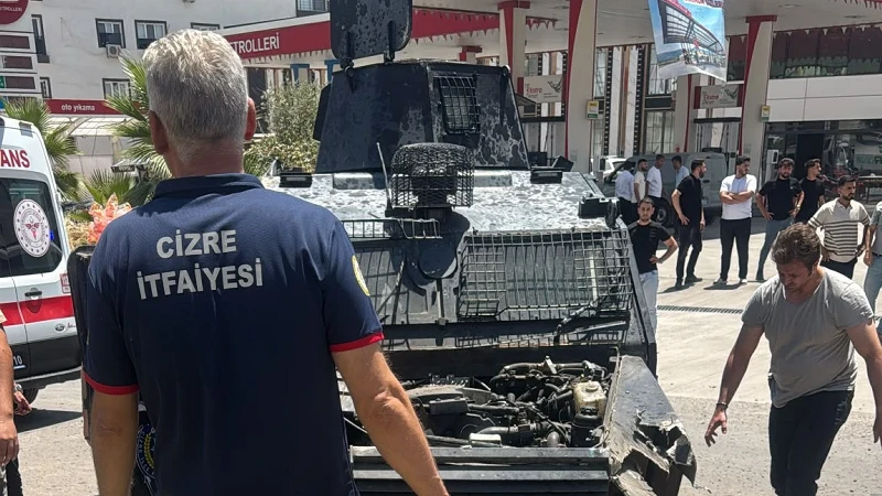 Şırnak'ta zırhlı araç takla attı: 2 polis yaralı