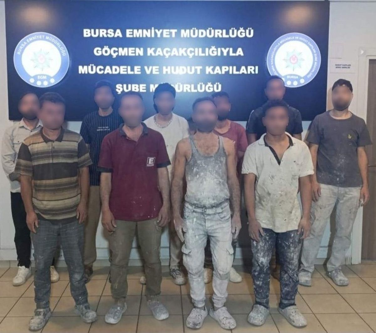 Bursa'da kaçak çalıştırılan 10 yabancı uyruklu yakalandı: 1 gözaltı