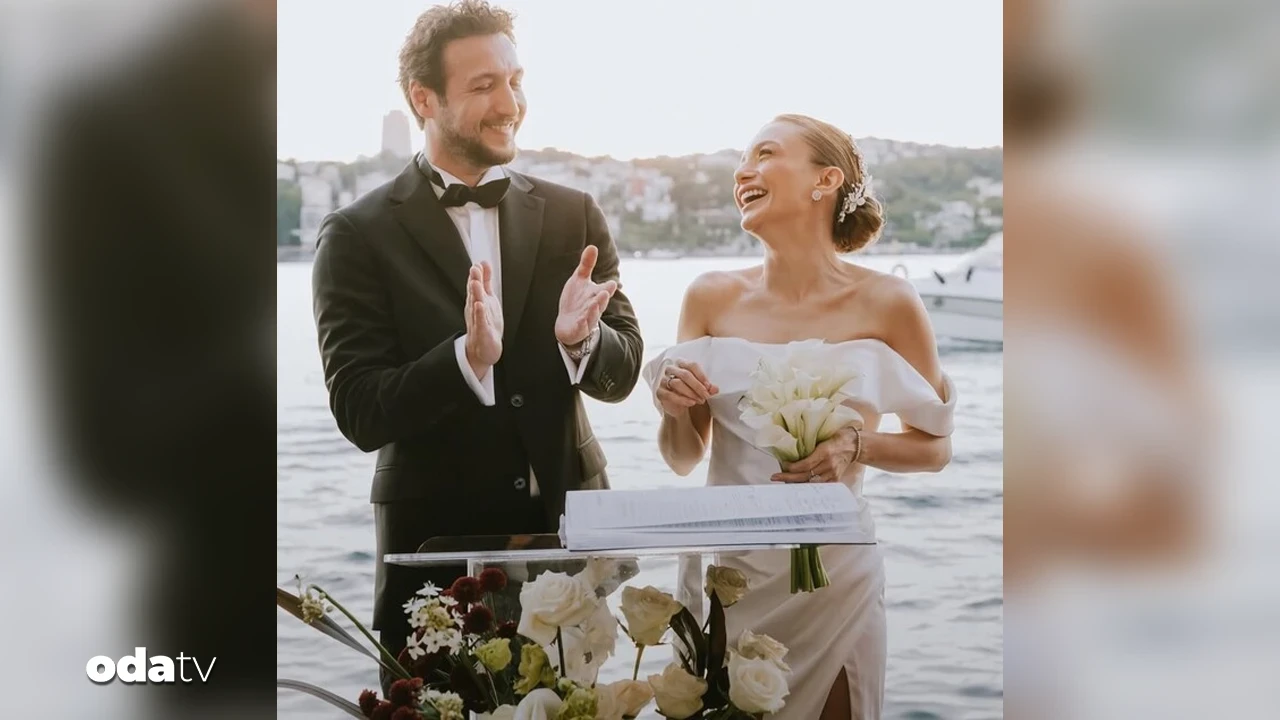 Oyuncu Damla Sönmez dünyaevine girdi