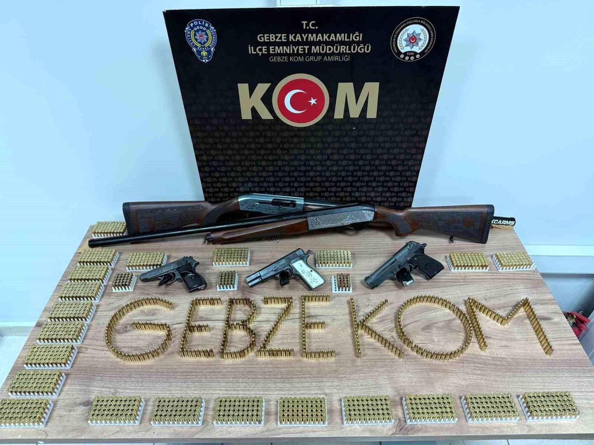 Kocaeli'de operasyon: Bin 513 fişek ele geçirildi