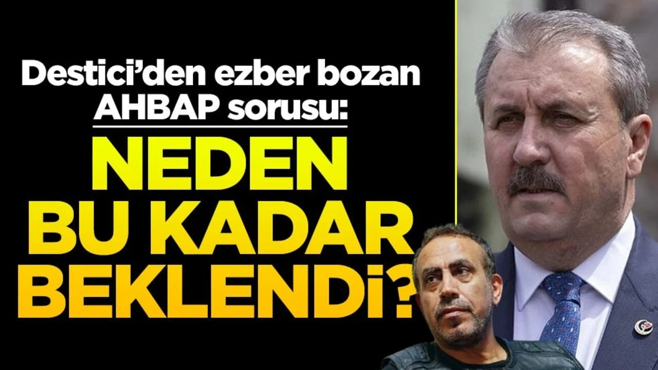 Destici’nin AHBAP yorumu gündem oldu! “Önü arkası belli değil”