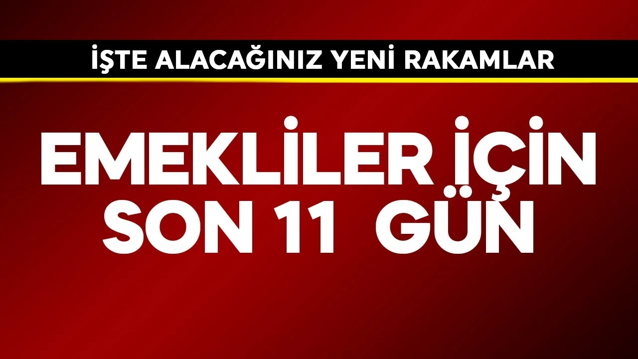 Emekliler için son 11 gün! İşte alacağınız yeni rakamlar