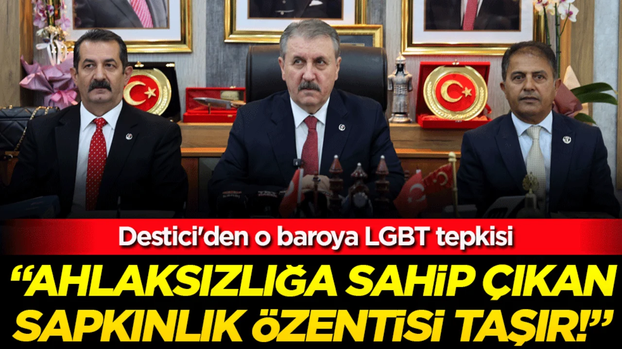 Destici'den o baroya LGBT tepkisi: 'Ahlaksızlığa sahip çıkan sapkınlık özentisi taşır'