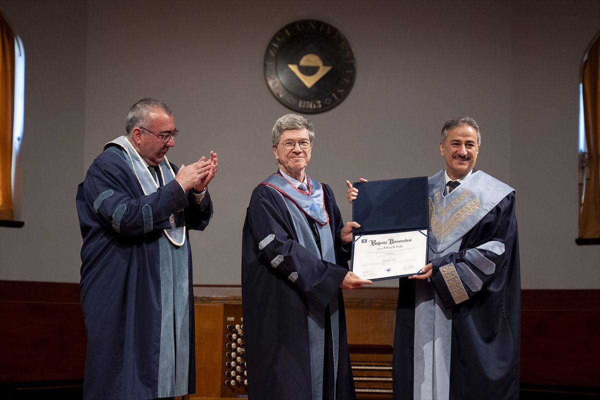 Boğaziçi Üniversitesinden Prof. Dr. Jeffrey David Sachs'a fahri doktora ünvanı
