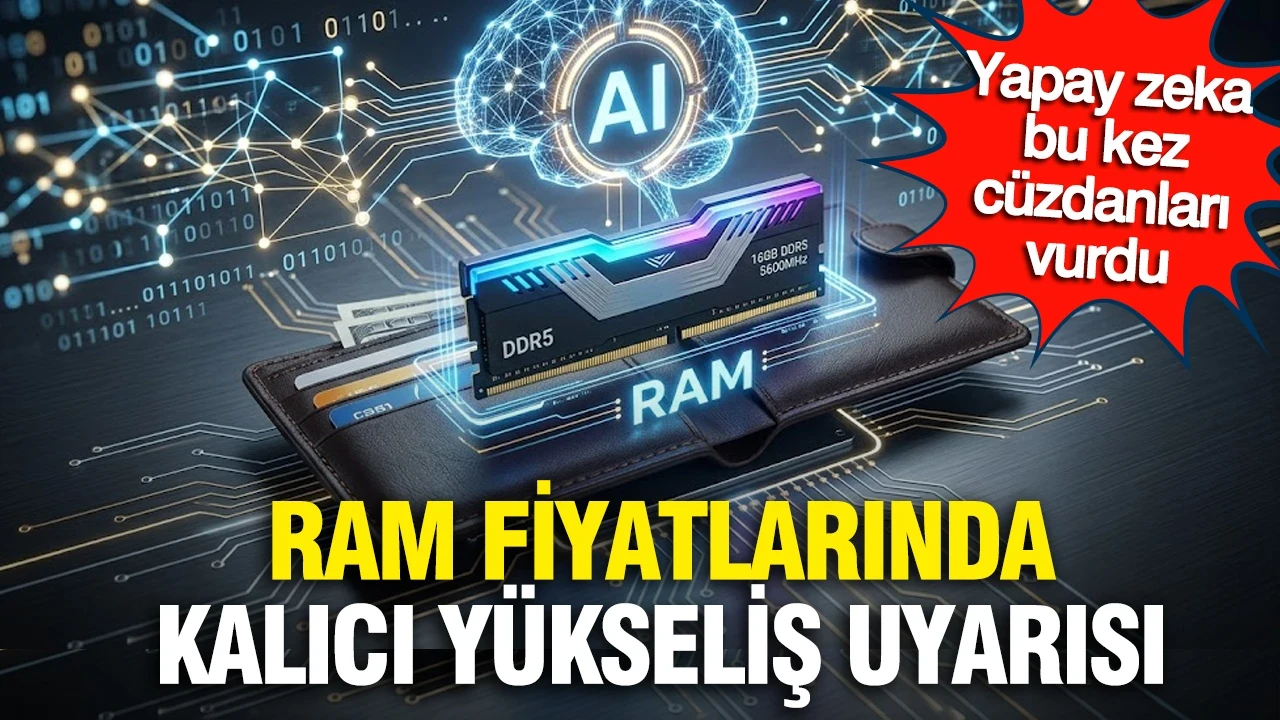 Yapay zeka bu kez cüzdanları vurdu: RAM fiyatlarında kalıcı yükseliş uyarısı