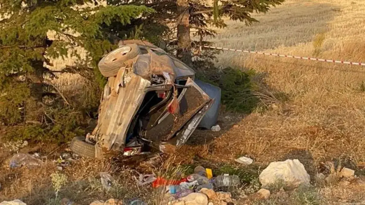 Kontrolden çıkan otomobil şarampole takla attı: 1 yaralı