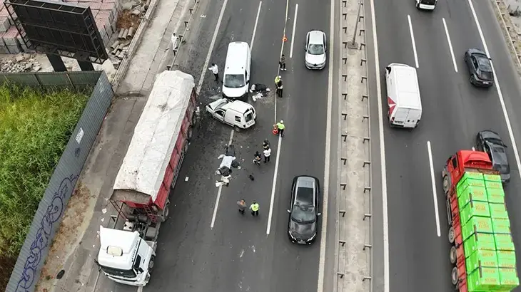 Bahçelievler'de zincirleme trafik kazası! 1 kişi öldü