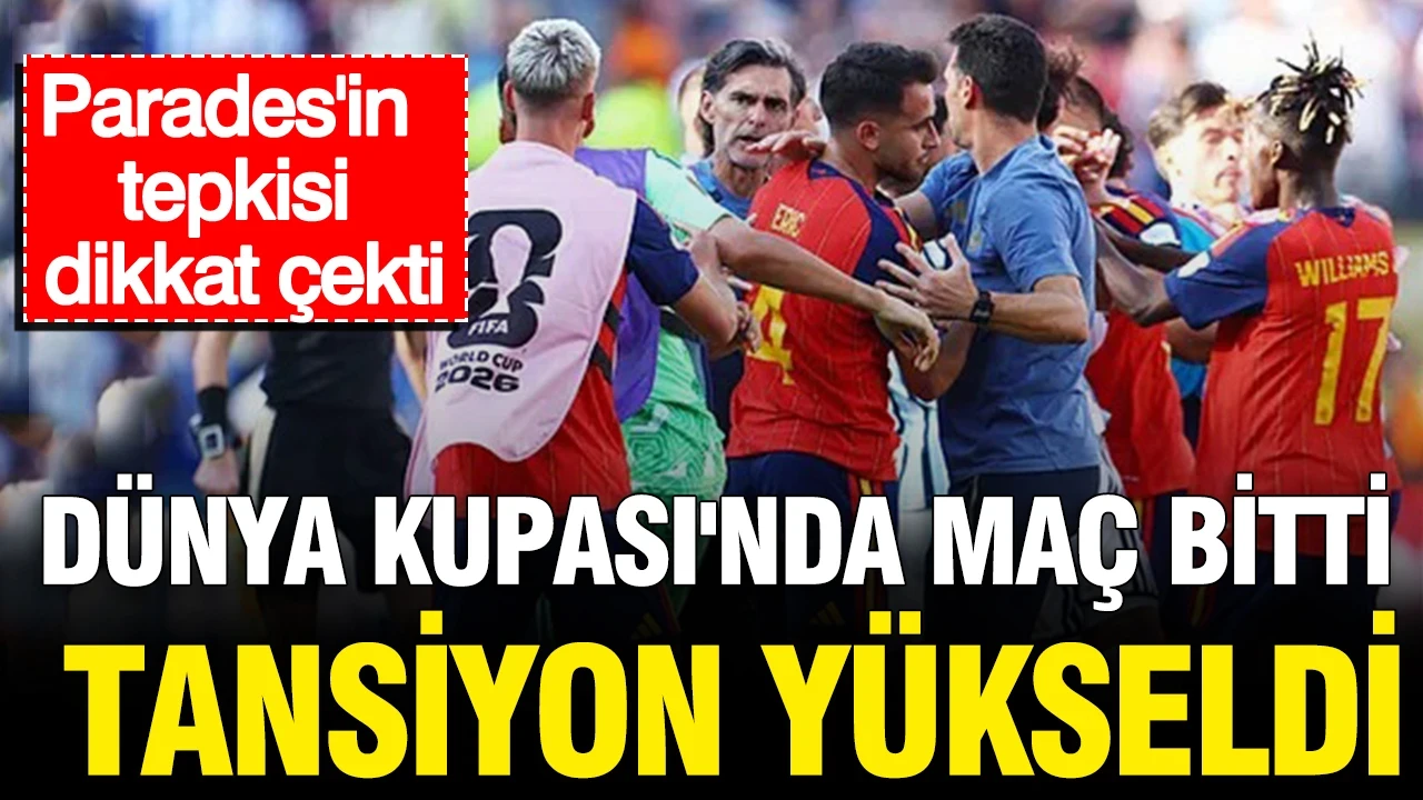 Dünya Kupası'nda maç bitti, tansiyon yükseldi: Parades'in tepkisi dikkat çekti