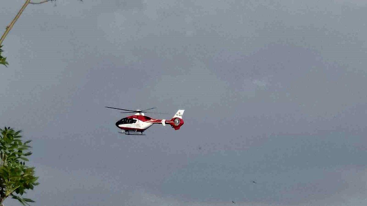 Van'da 57 yaşındaki hasta için helikopter ambulans havalandı