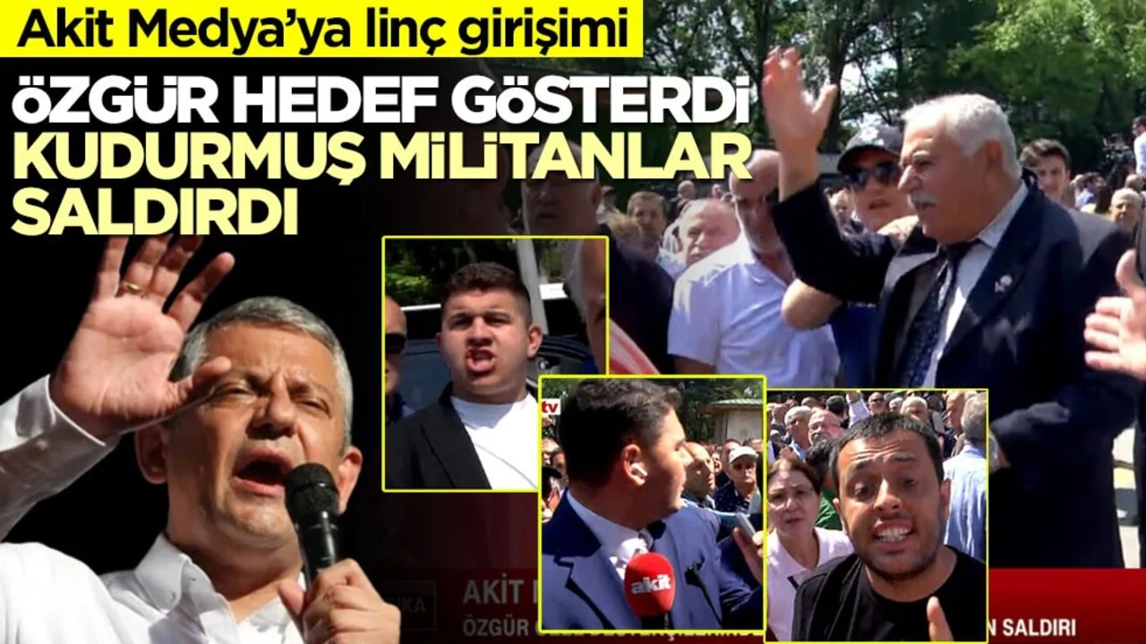 Akit Medya’ya linç girişimi! Özgür hedef gösterdi, kudurmuş militanlar saldırdı