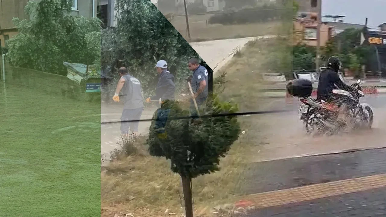 Osmaniye'yi Sağanak ve Fırtına Vurdu: Caddeler Göle Döndü, Ağaçlar Devrildi
