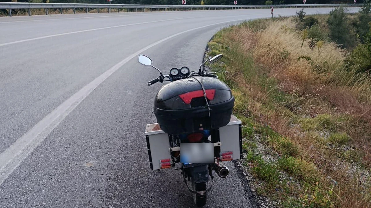 Bilecik'te kontrolden çıkan motosiklet yoldan çıktı