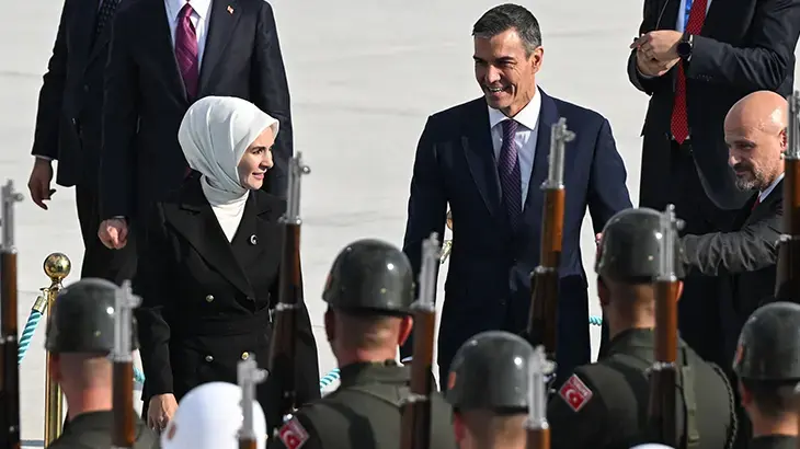 İspanya Başbakanı Pedro Sanchez, Ankara'ya geldi