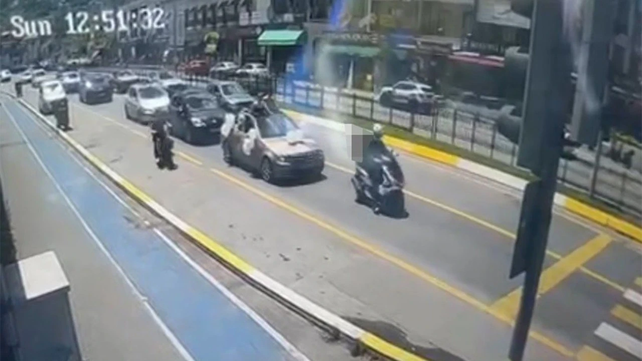 200 lira bahşiş için trafiği cehenneme çevirdi! Kuryeye ceza yağdı: Yaralılar arasında bebek de var!
