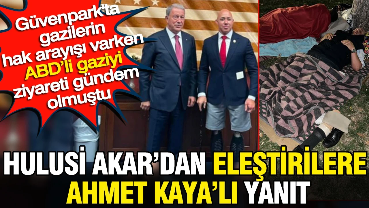Hulusi Akar’dan eleştirilere Ahmet Kayalı yanıt: ABD'li gaziyi ziyaret etmişti