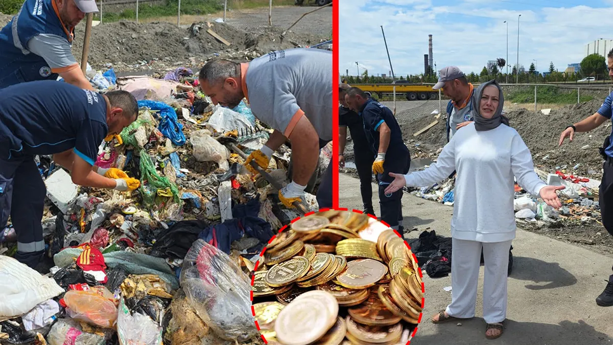 Zonguldak’ta altın alarmı! Çantasını evinin önüne bırakınca başına gelmeyen kalmadı: Tüm ilçe çöp kamyonuna koştu!