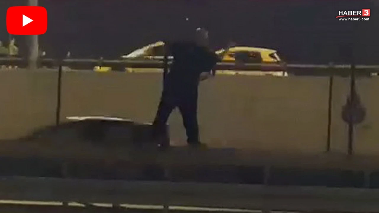 Alkollü bir kişi İstanbul'da trafiği birbirine kattı! Vatandaşlar yaka paça müdahale etti