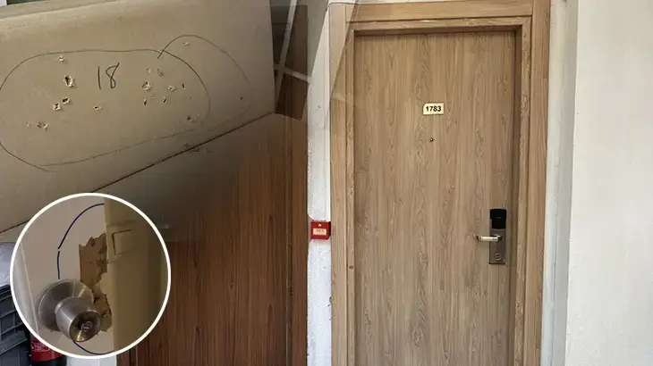 Marmaris'te 15 Temmuz gecesi darbecilerin saldırdığı otel odasındaki izler 10 yıldır korunuyor