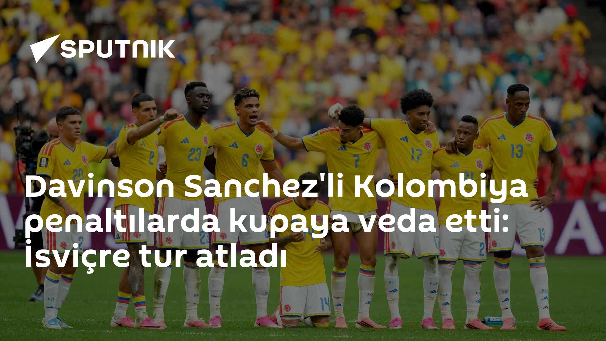 Davinson Sanchez'li Kolombiya penaltılarda kupaya veda etti: İsviçre tur atladı