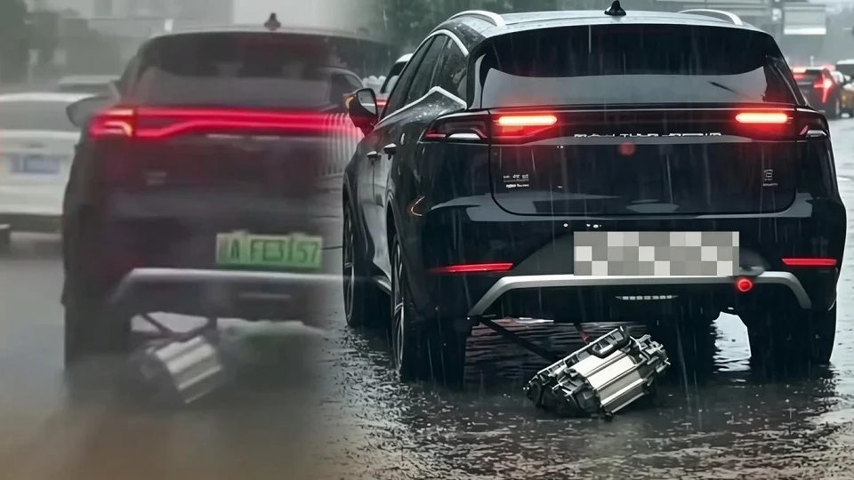 Görüntüler gündem oldu: Selde elektrikli aracın motoru mu koptu?