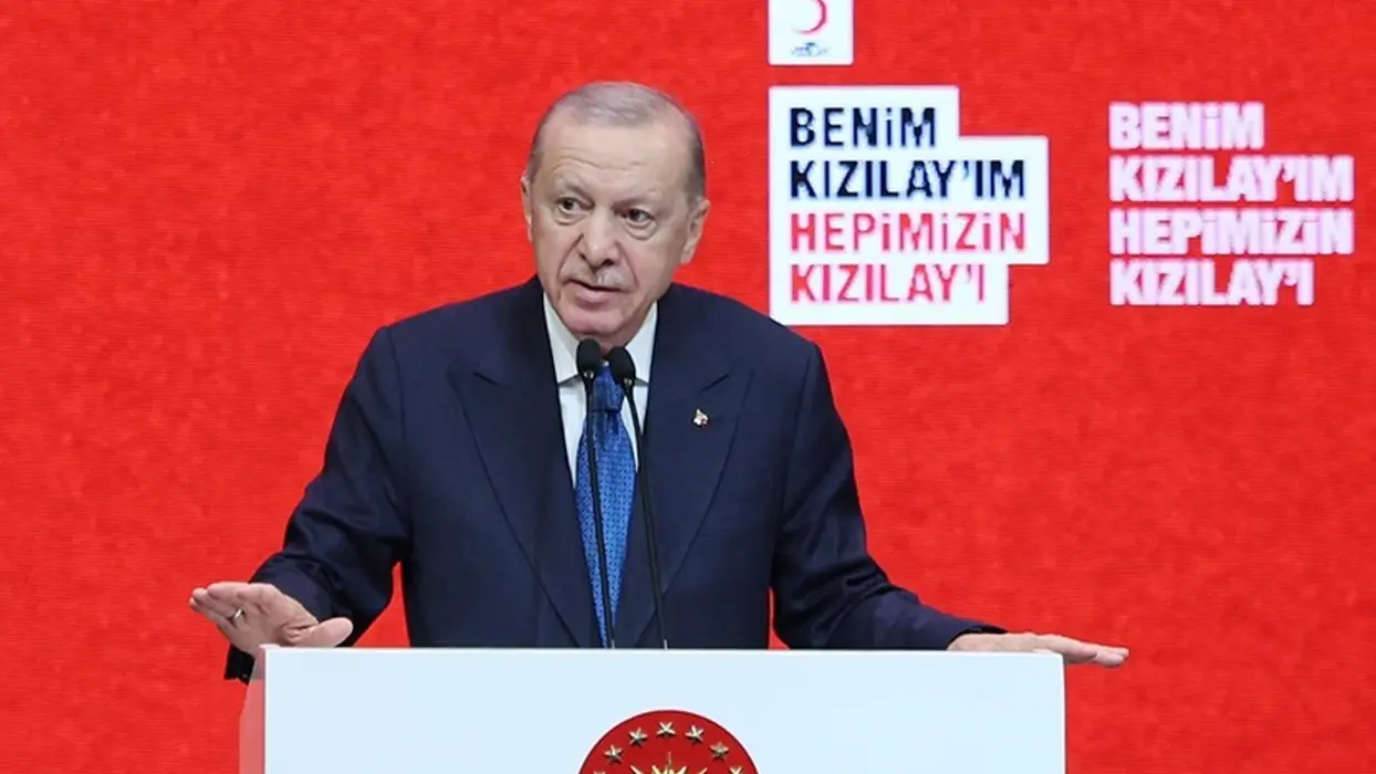 Cumhurbaşkanı Erdoğan, Türk Kızılay'ın kuruluş yıl dönümünü kutladı
