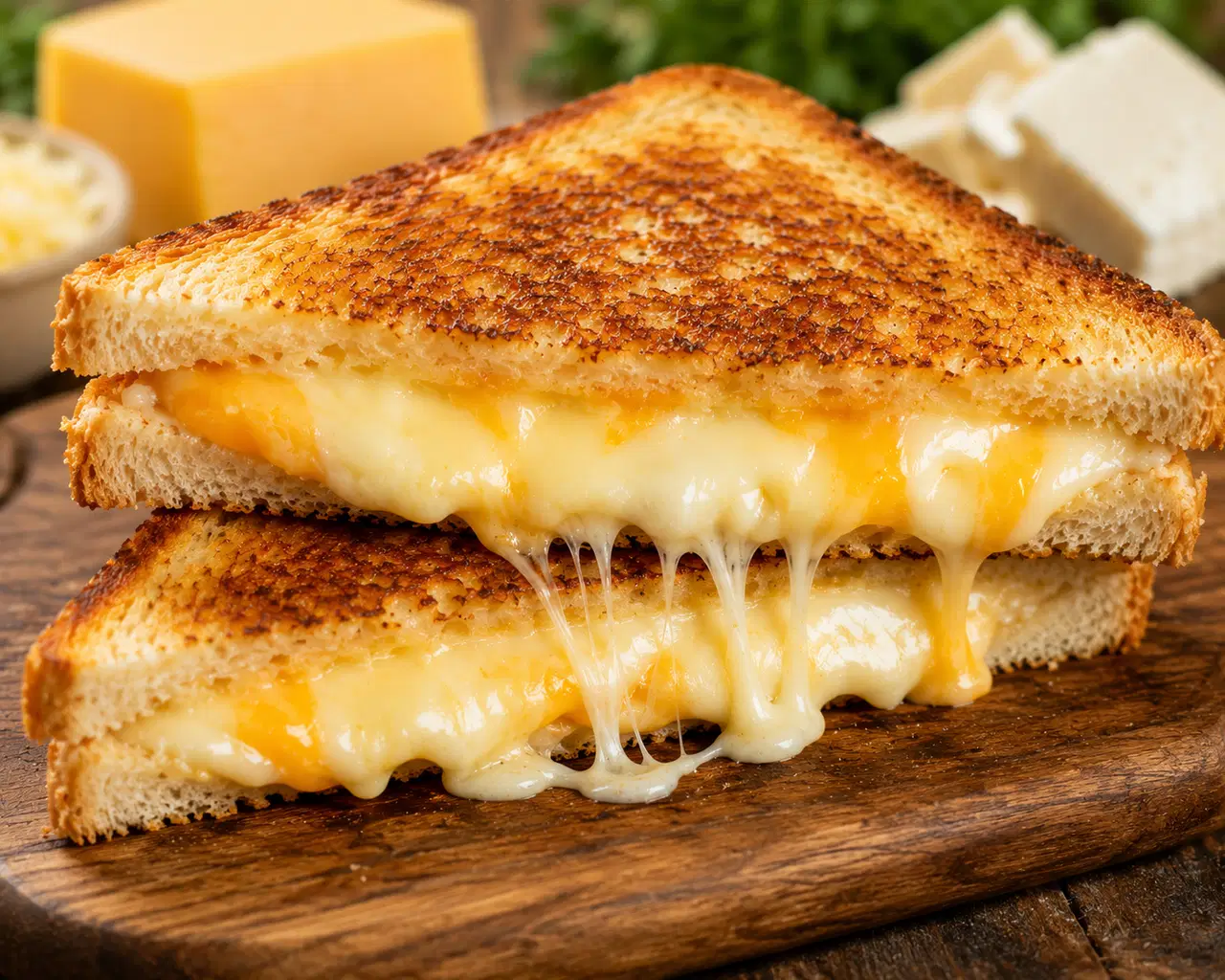 Dışı çıtır, içi uzayan lezzet: Üç peynirli tost tarifi