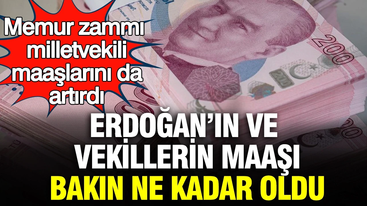 Memur zammı milletvekili maaşlarını da artırdı: Erdoğan'ın ve milletvekillerinin maaşı ne kadar oldu?