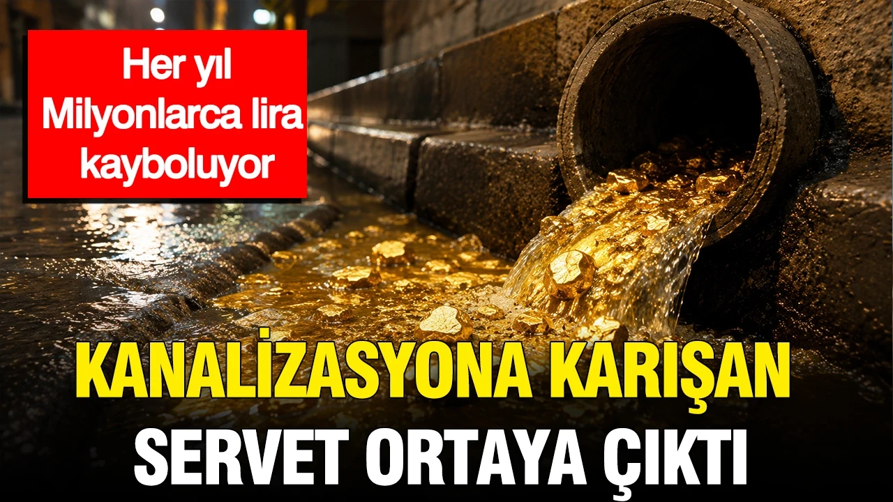 Kanalizasyona karışan servet ortaya çıktı: Her yıl milyonlarca lira kayboluyor
