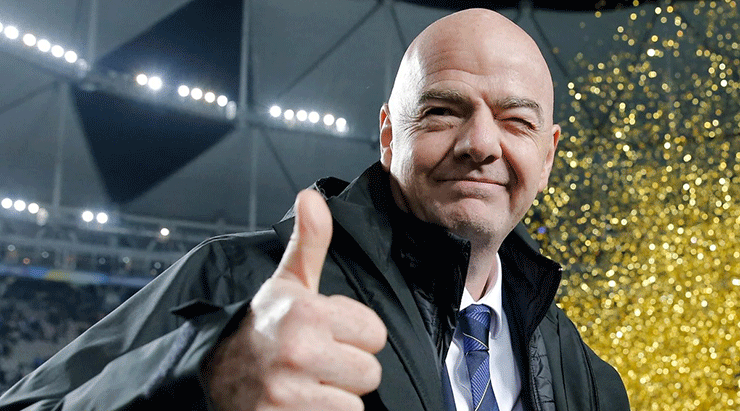 FIFA Başkanı Gianni Infantino'nun her şeye rağmen keyfi yerinde!