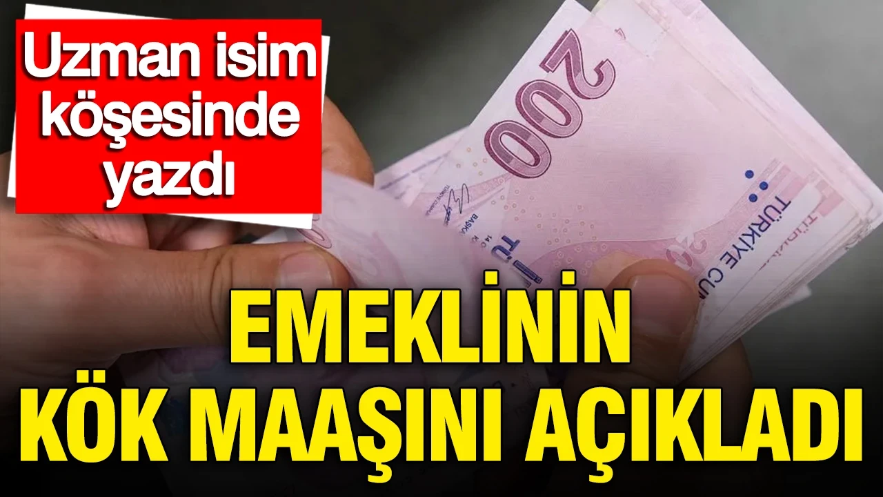 Uzman isim köşesine yazdı: Emeklinin kök maaşını açıkladı