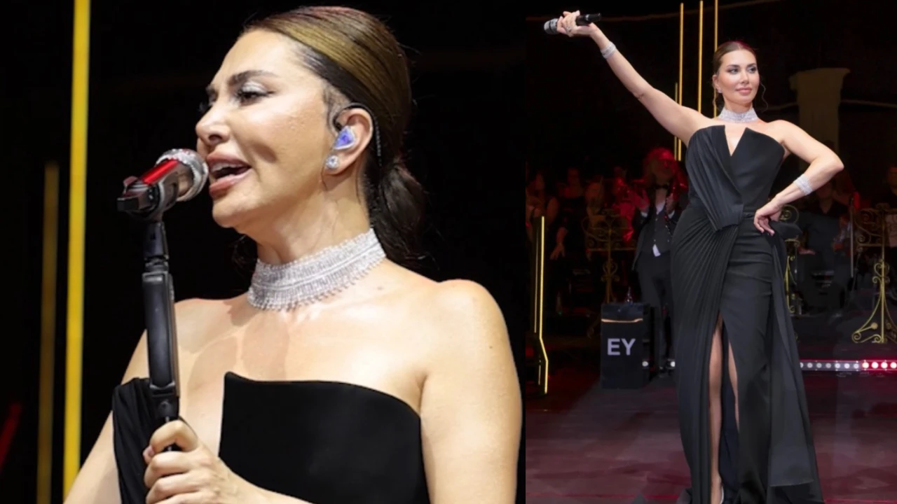Ebru Yaşar senfoni orkestrasıyla konser verdi büyüledi