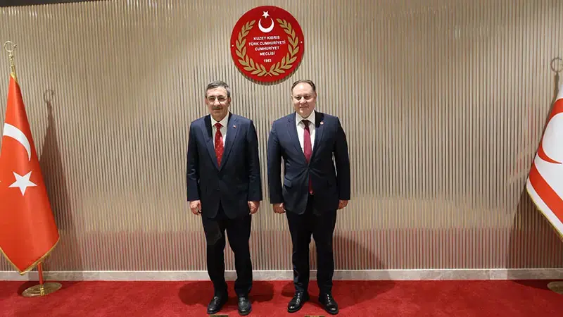 Cumhurbaşkanı Yardımcısı Yılmaz, KKTC Cumhuriyet Meclisi Başkanı Öztürkler’i ziyaret etti