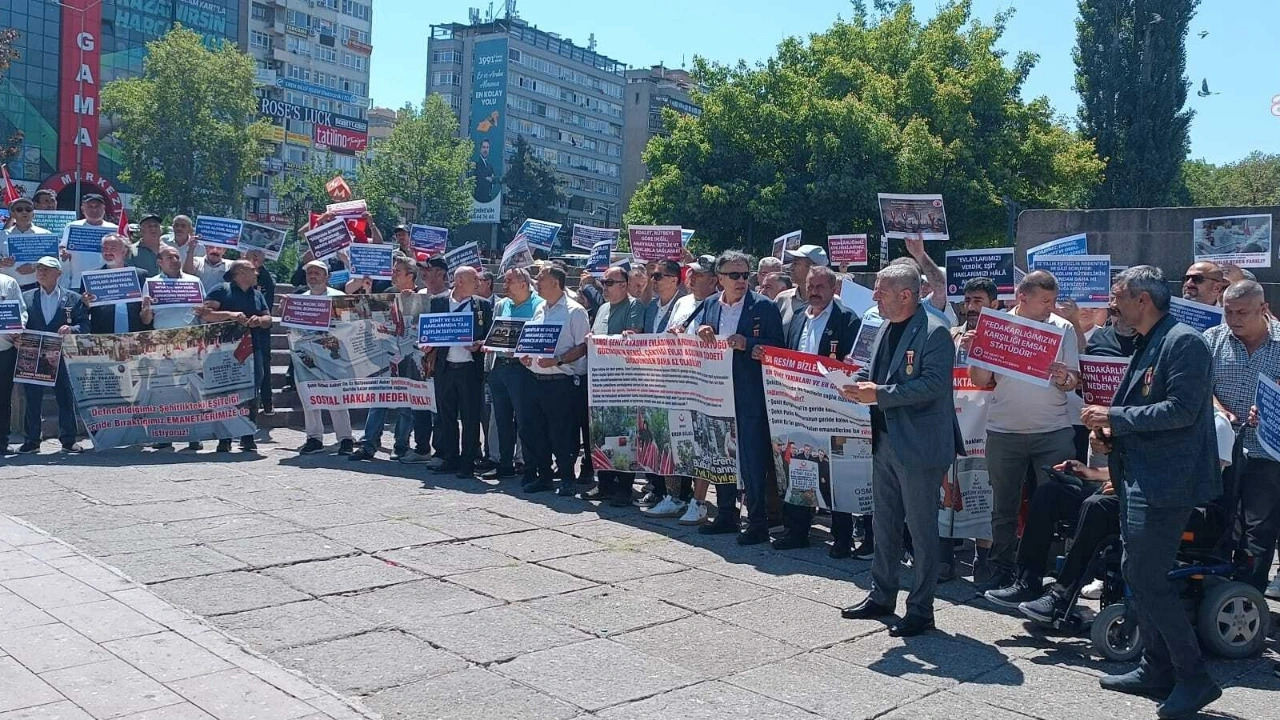Er şehit aileleri ve gaziler Ankara'da eylemde: "Tek istediğimiz adalet"