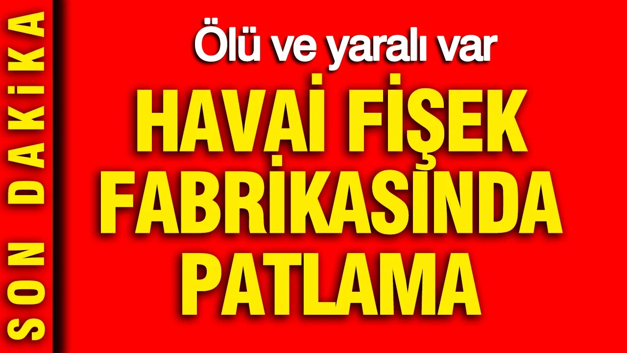 Niğde'de havai fişek fabrikasında patlama: Bir kişi öldü