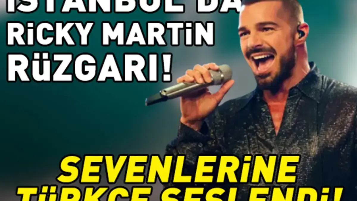 İstanbul'da Ricky Martin Rüzgarı! Konserdeki Enerjisi İle Büyüledi! Binlerce Kişi Aynı Anda Eşlik Etti