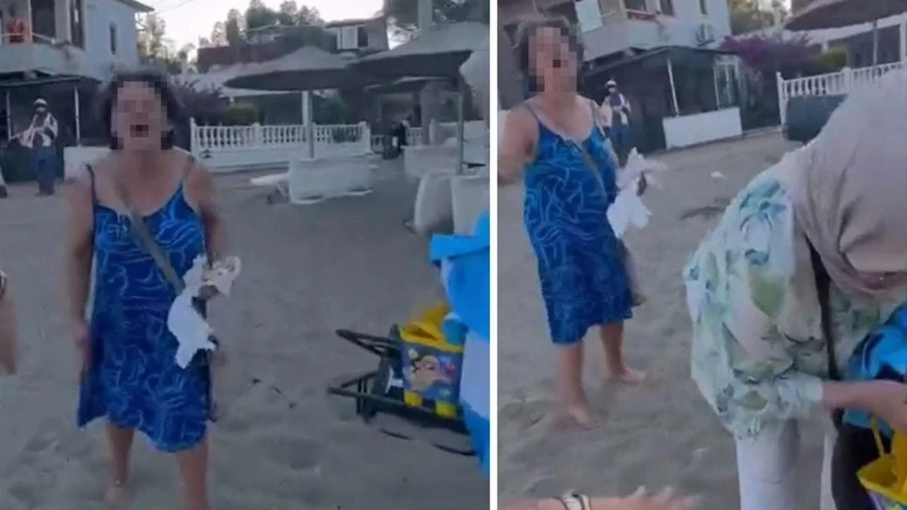 İzmir’de plajda başörtülü anne ve kızına şok saldırı! “Yallah” dedi hakaretler yağdırdı...