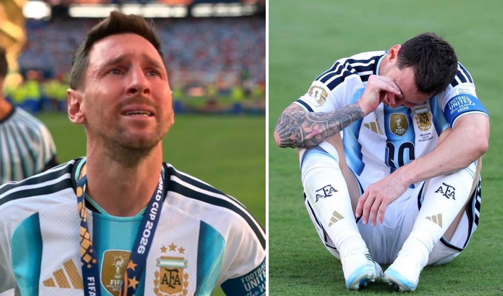 Dünya Kupası finali sonrası Messi gözyaşlarına boğuldu